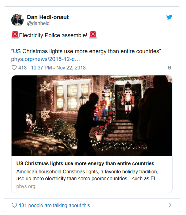 Dan's tweet about energy consumption