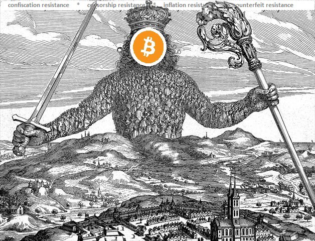 a god with btc as face