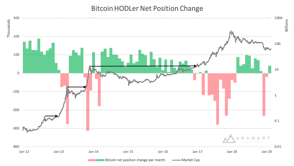 bitcoin hodler net position change